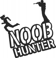 Noob hunter - DXF CNC dxf para Plasma Laser Waterjet Plotter Router Cut Ready Vector archivo CNC